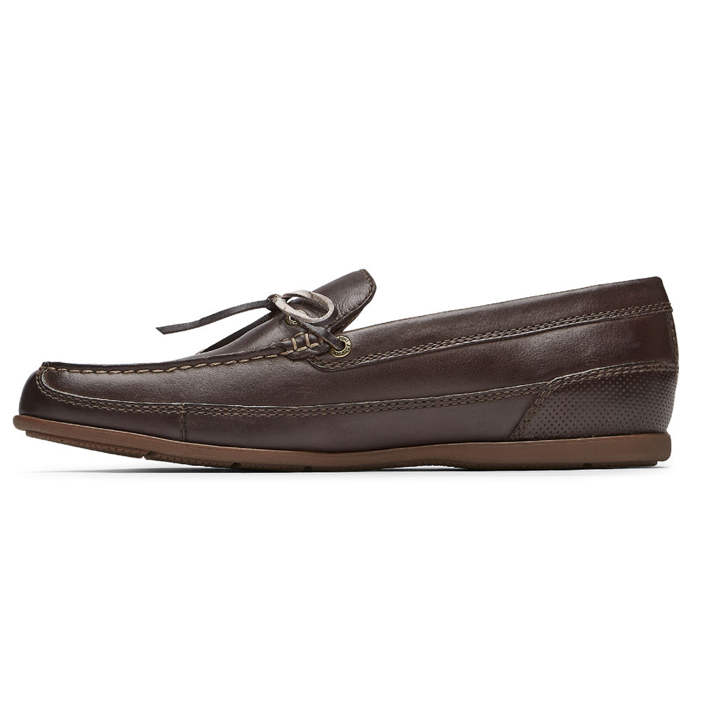 Rockport Mens Loafers Brown - Malcom Tie - UK 019-NIJDVX